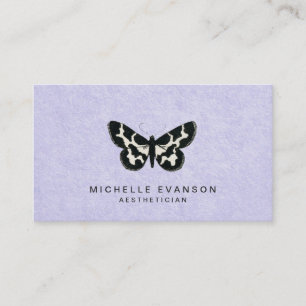 Carte De Visite Papillon Vintage Lavender Purple élégant