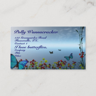 Carte De Visite Papillons de jardinage