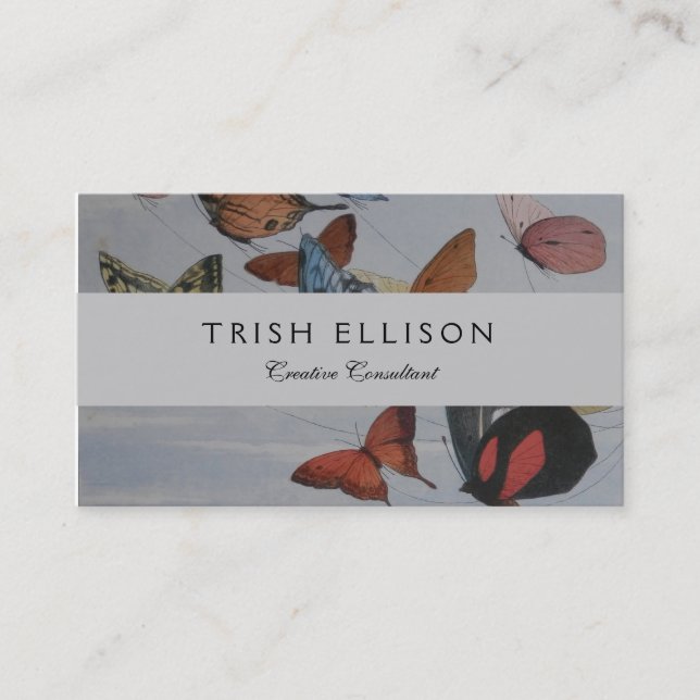 Carte De Visite Papillons et papillons de la reine des fées (Devant)