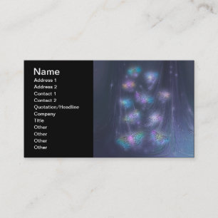 Carte De Visite Papillons Magiques Art Abstrait Fantastique
