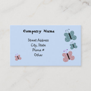 Carte De Visite Papillons qui voltigent simplement