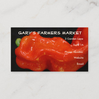 Carte De Visite Paprika Rouge