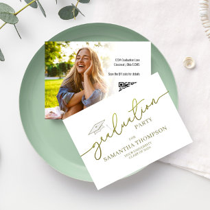 Carte De Visite Paquet photo de fin d'études secondaires