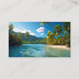 Carte De Visite Paradis insulaire du Costa Rica