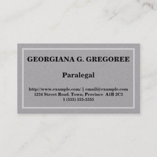 Carte de visite paralégal simple