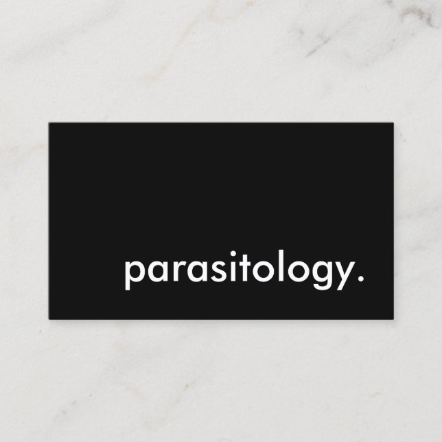 Carte De Visite parasitologie (Devant)