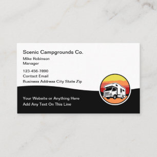 Carte De Visite Parc de camping-caravanes Mobile Home Park
