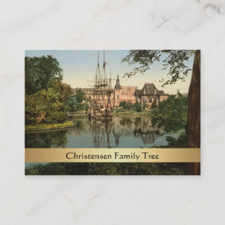 Carte De Visite Parc de Tivoli, arbre généalogique de Copenhague,