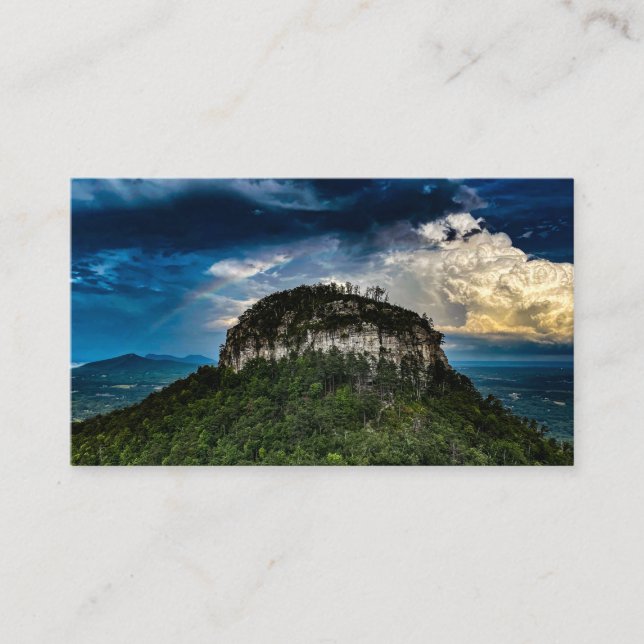 Carte De Visite Parc national Pilot Mountain NC | après la tempête (Devant)