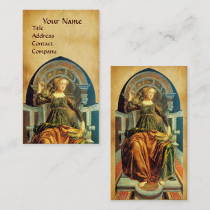 CARTE DE VISITE PARCHEMIN ANTIQUE DE MODÉRATION DE LA RENAISSANCE