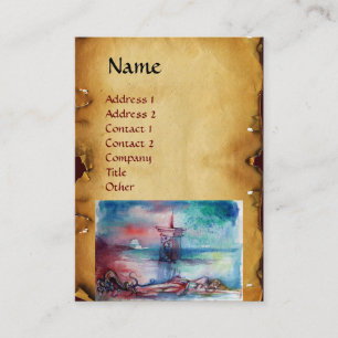 Carte De Visite Parchemin Brown de GNOMON ET de DAME OF THE LAKE