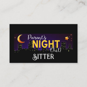 Carte De Visite Parent Night sitter