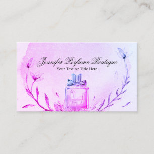 Carte De Visite Parfum d'aromathérapie Maquillage Beauté Violette