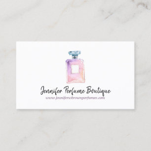 Carte De Visite Parfum rose violet Essentialoil Aromathérapeutique