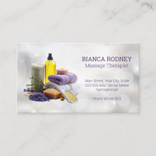 Carte De Visite Parfum spa   Salines de bain   Huile