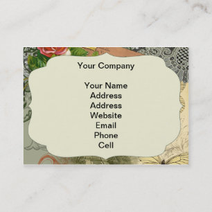 Carte De Visite Paris France Art Antique Collage Eiffel Français