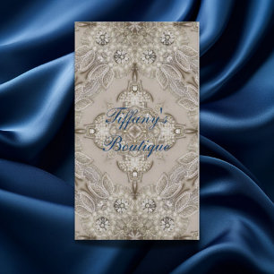 Carte De Visite paris vintage moderne mode élégant gris beige