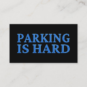 Carte De Visite Parking Dur Mauvais Parking Bleu