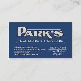 Carte De Visite ParksPlumbing II