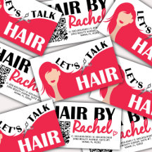 Parlons Coiffure rose Modèle Coiffure Code QR