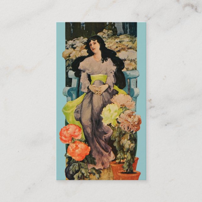 Carte De Visite Parmi les chrysanthèmes (Devant)