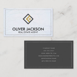 Carte De Visite Paroi déformée   Agent immobilier   Construction