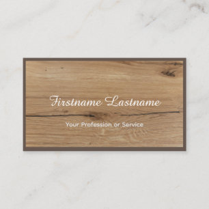 Carte De Visite Parquet 100% naturel en bois organique