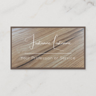 Carte De Visite Parquet 100% naturel en bois organique