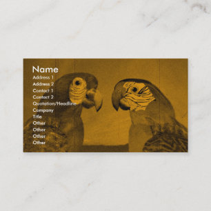 CARTE DE VISITE PARROS HYPER / ARBRE ROUGE ET BLEU