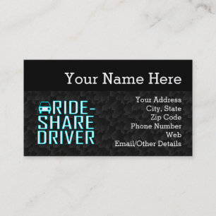 Carte De Visite Part de tour conduisant le conducteur Rideshare