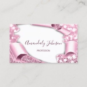 Carte De Visite Parties scintillant 3D Maquillage Événement Plan