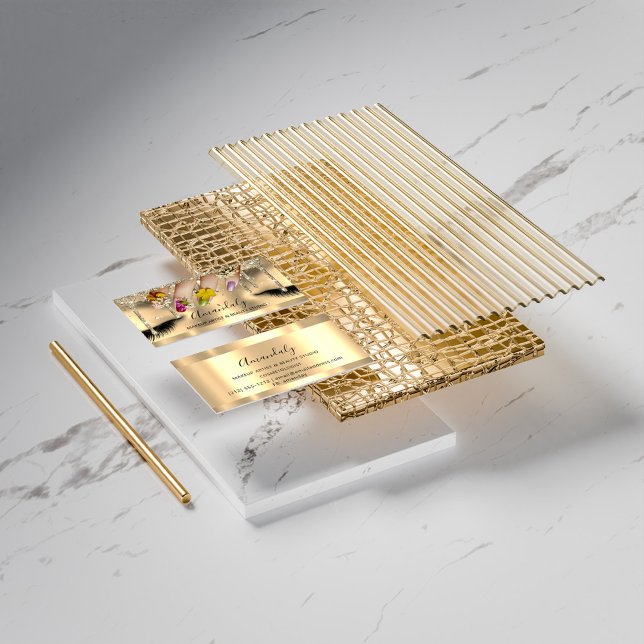 Carte De Visite parties scintillant 3D Maquillage Planificateur d' (Créateur téléchargé)