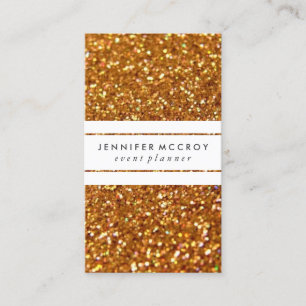 Carte de visite - Parties scintillant Biz Gold