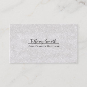 Carte De Visite Parties scintillant blanche Glitzy Glam Glamor Car