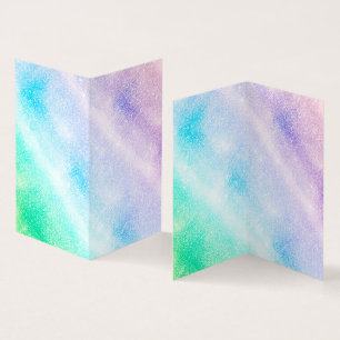 Carte De Visite Parties scintillant bleu moderne violet Ombre Glam
