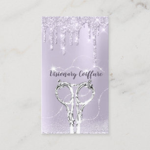 Carte De Visite Parties scintillant Coiffure Coiffure pour lave-li