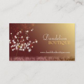 Carte De Visite Parties scintillant d'automne Boutique de mode uni