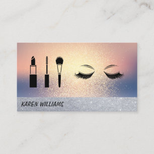 Carte De Visite Parties scintillant des cils Artiste de maquilla