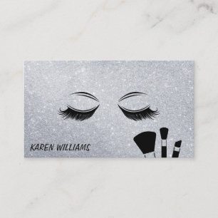 Carte De Visite Parties scintillant des cils   Brosses de maquilla