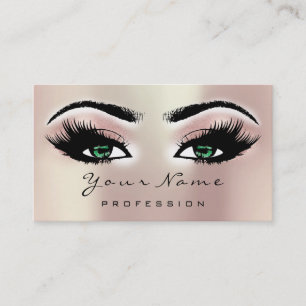 Carte De Visite Parties scintillant des yeux de maquillage des yeu