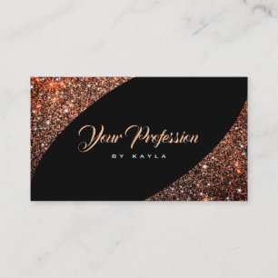 Carte De Visite Parties scintillant Dorée Jolie Rose Gold Elegant