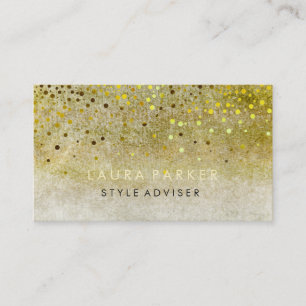 Carte De Visite Parties scintillant élégante Ciel subtil Bleu Faux