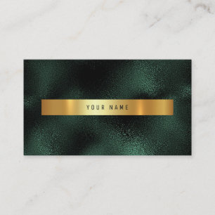 Carte De Visite Parties scintillant Emerald Tropical Green Gold Vi