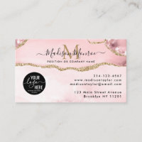 Parties scintillant en or rose vierge Logo personn