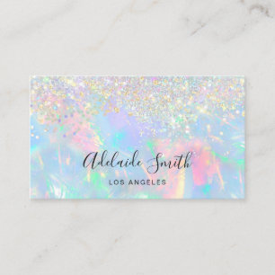 Carte De Visite parties scintillant fausse de gemstone opal