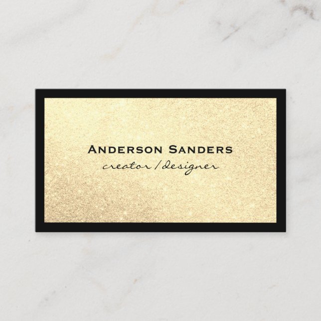 Carte De Visite Parties scintillant Glamor Médias sociaux (Devant)