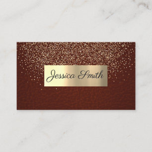 Carte De Visite Parties scintillant Gold Confetti Texture en cui