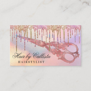 Carte De Visite Parties scintillant holographique arc-en-ciel Lect