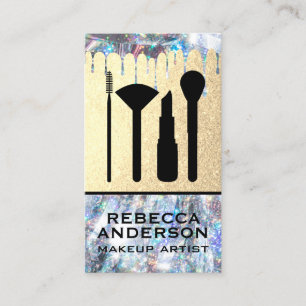 Carte De Visite Parties scintillant   Kit maquillage