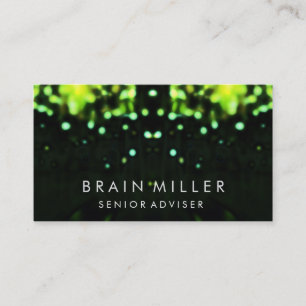 Carte De Visite Parties scintillant Llow Nature Bokeh Mode élégant